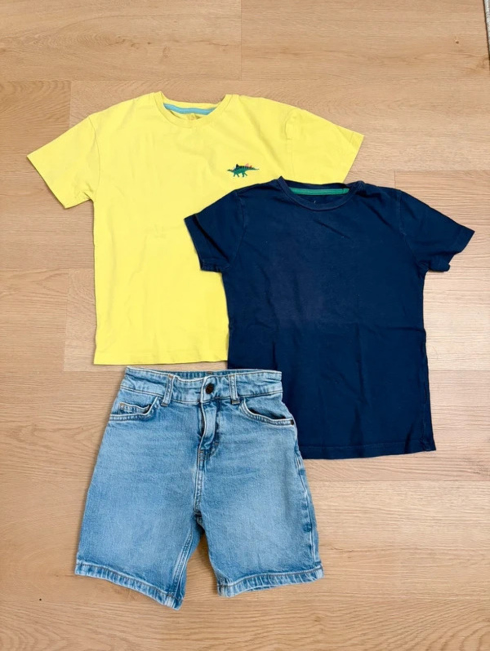 Mini Boden Boys 3-Piece Summer Bundle Size 7Y / 7-8Y – T-Shirts & Denim Shorts